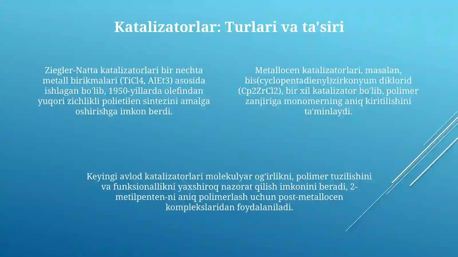 Ionli-koordinatsion polimerlanish reaksiyalari 4