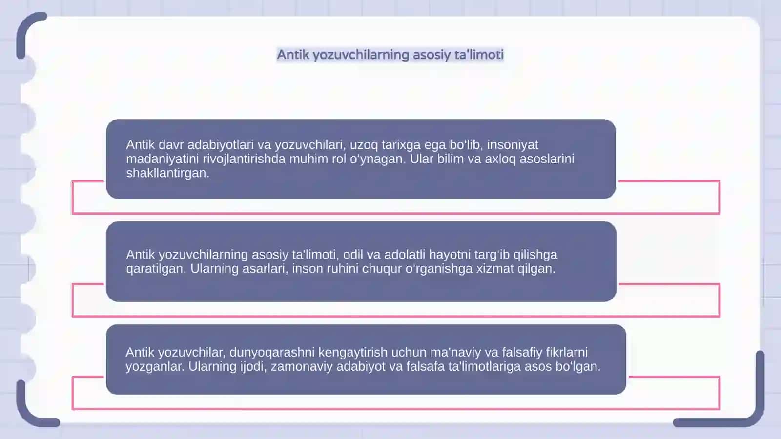 Antik davr adabiyotlari va yozuvchilari 4