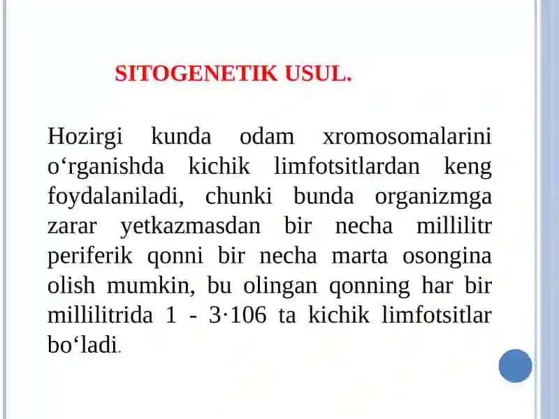 Sitogenetik usul 4