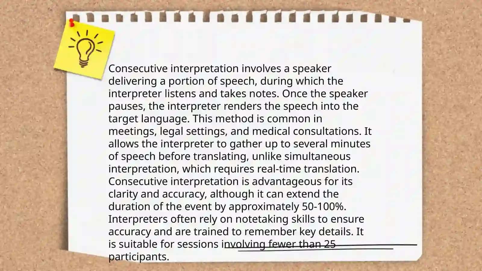 Type of interpretation, translation and tour guiding 4