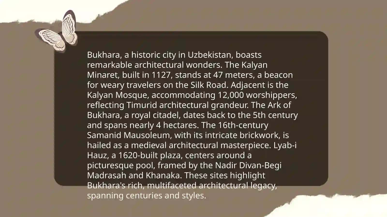 Plan: The Silk Road and Bukhara's Role 4