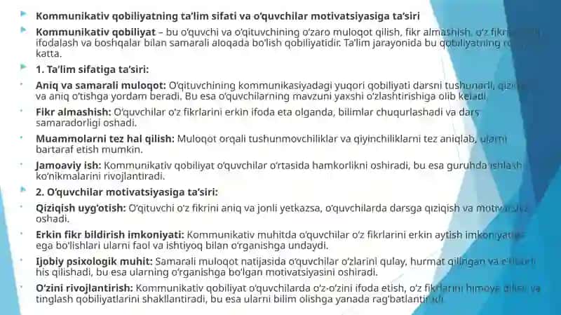 KOMMUNIKATIV QOBILIYAT VA PEDAGOGIK TA‘SIR KO‘RSATISH 4