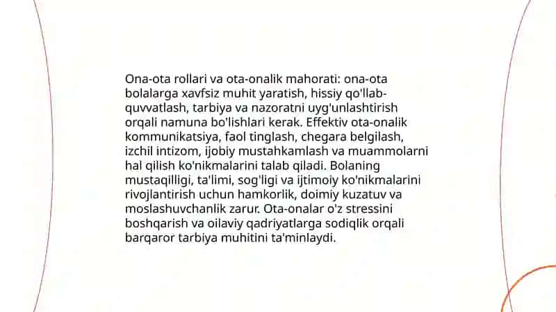 Oila tarbiyasi asoslari 4