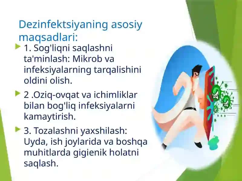 Dezinfektsiya, sterilizatsiya, Antiseptika 4