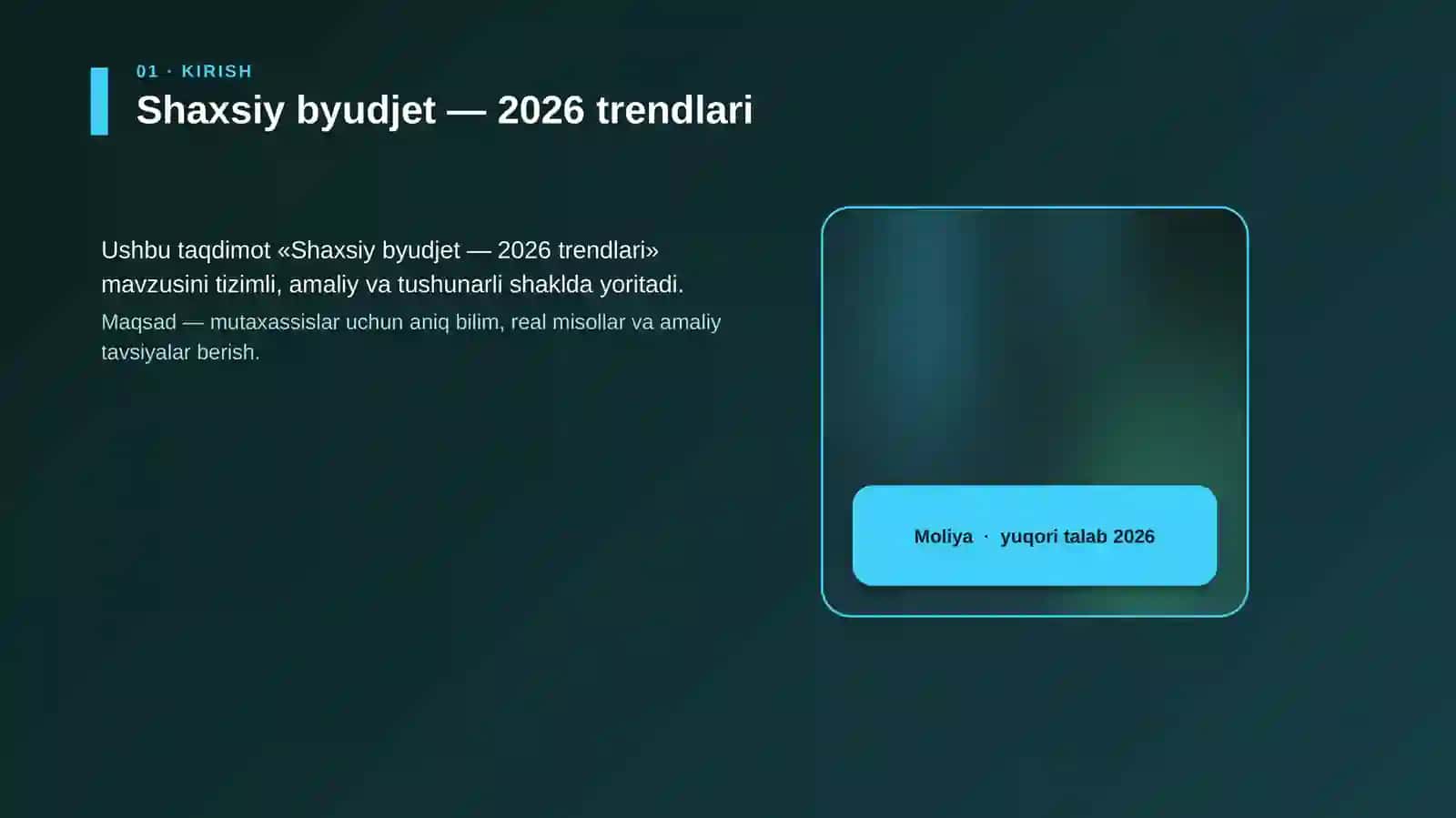 Shaxsiy byudjet — 2026 trendlari 4