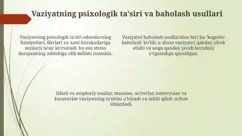 Psixologiyada “vaziyat” kategoriyasi 4