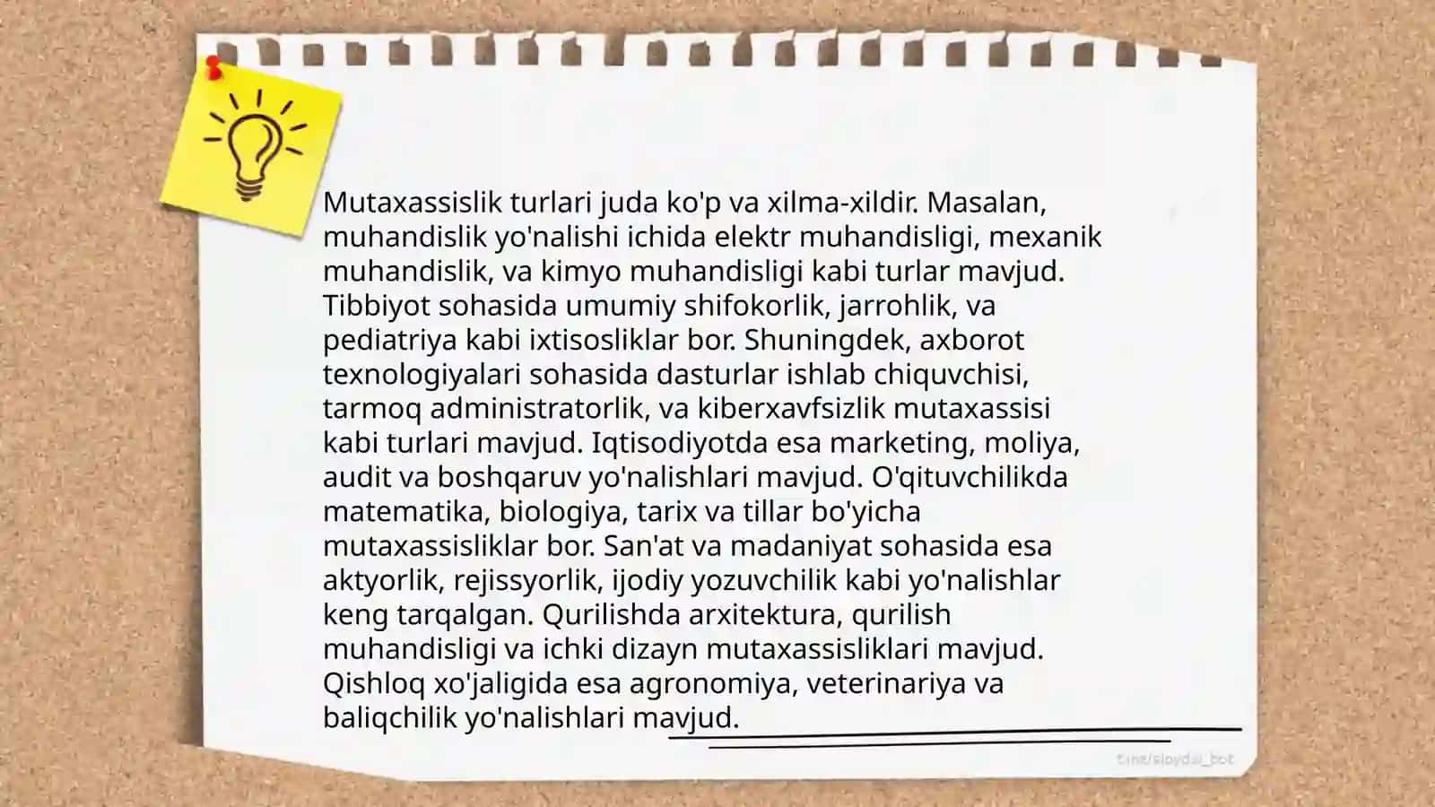 Mutaxasislikka kirish fani asoslari 4