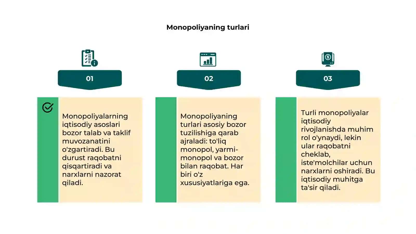 Monopoliyalarning iqtisodiy asosi va ularning turlari 4
