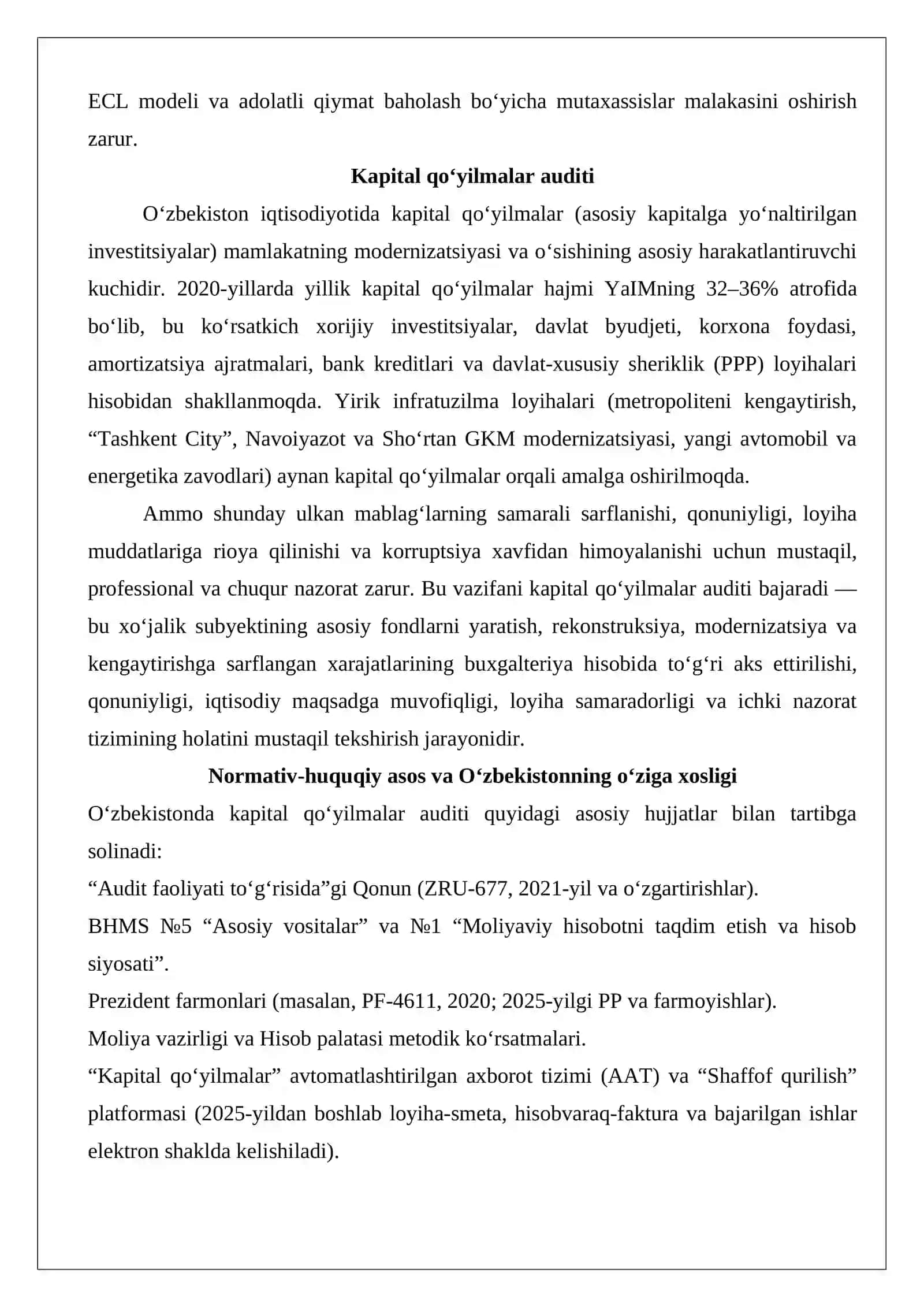 Moliyaviy investitsiyalar auditi 4