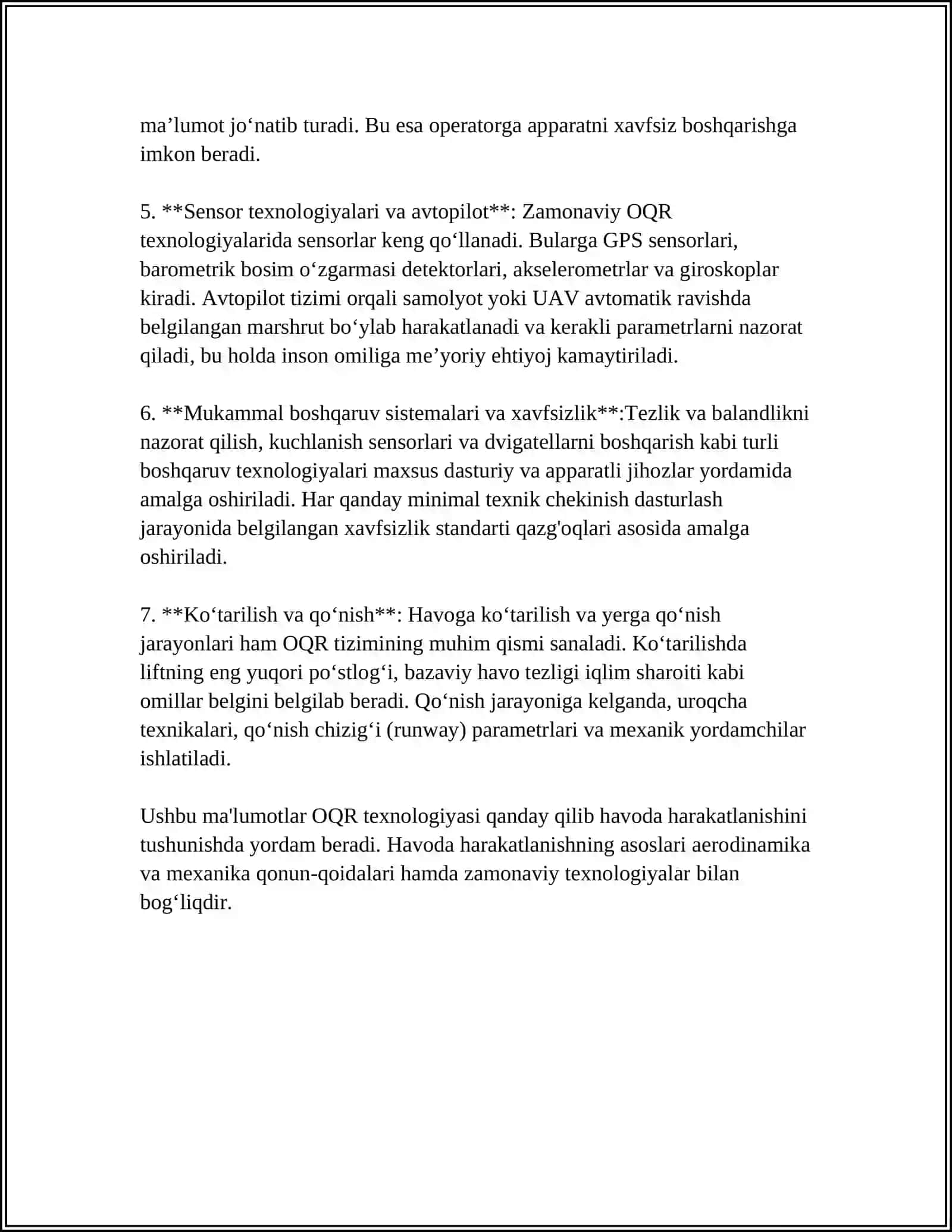 OQR DA QAYTARUVCHINING EKVIVALENTINI ANIQLASH 4