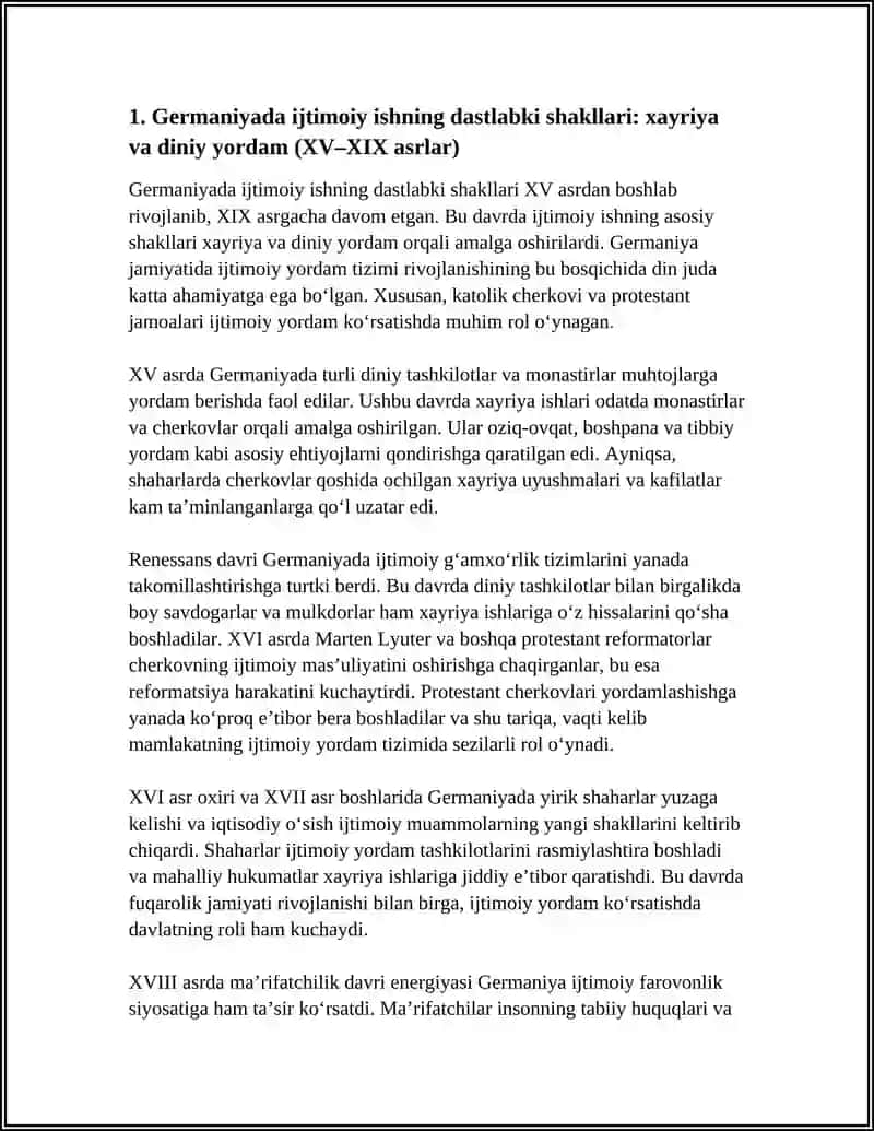 GERMANIYADA IJTIMOIY ISHNING TARIXIY RIVOJLANISH BOSQICHLARI 4