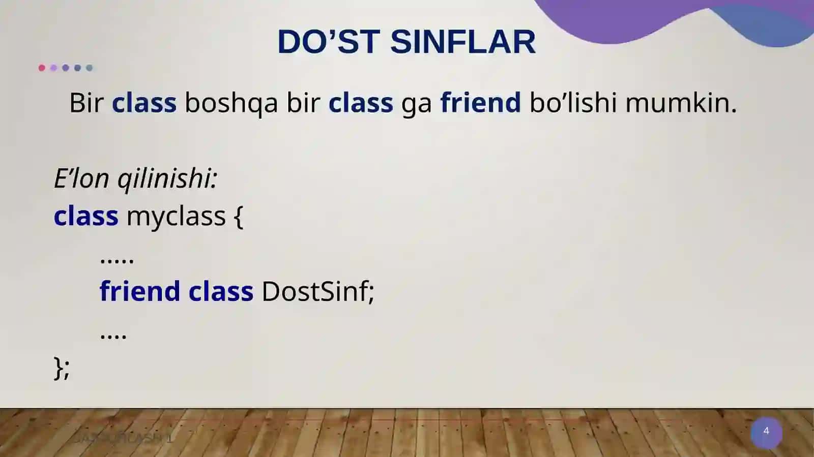 Vorislik nima? 4