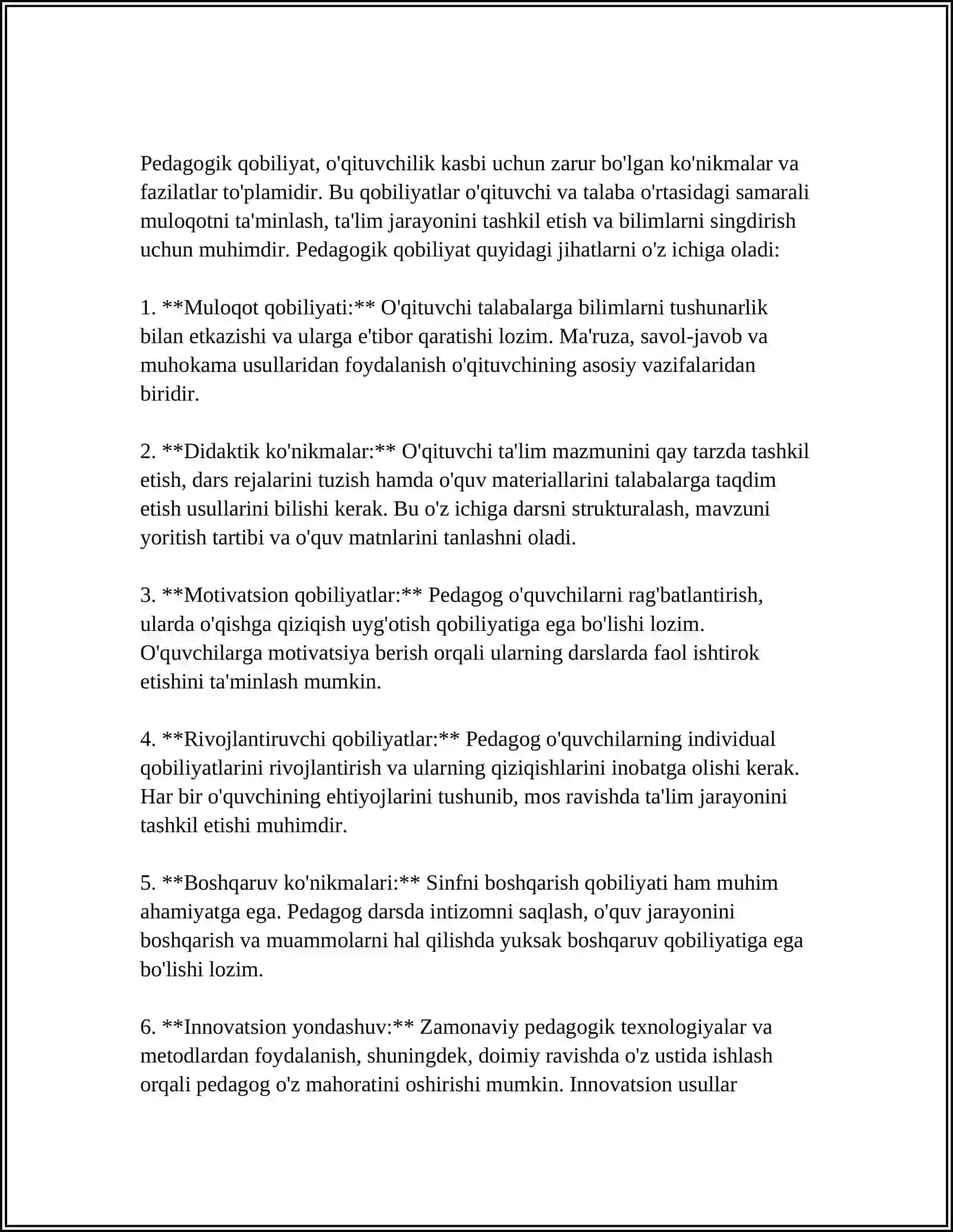 Pedagogik qobiliyat 4