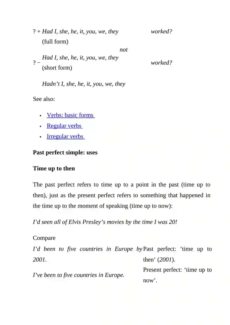 Past perfect continuous 4