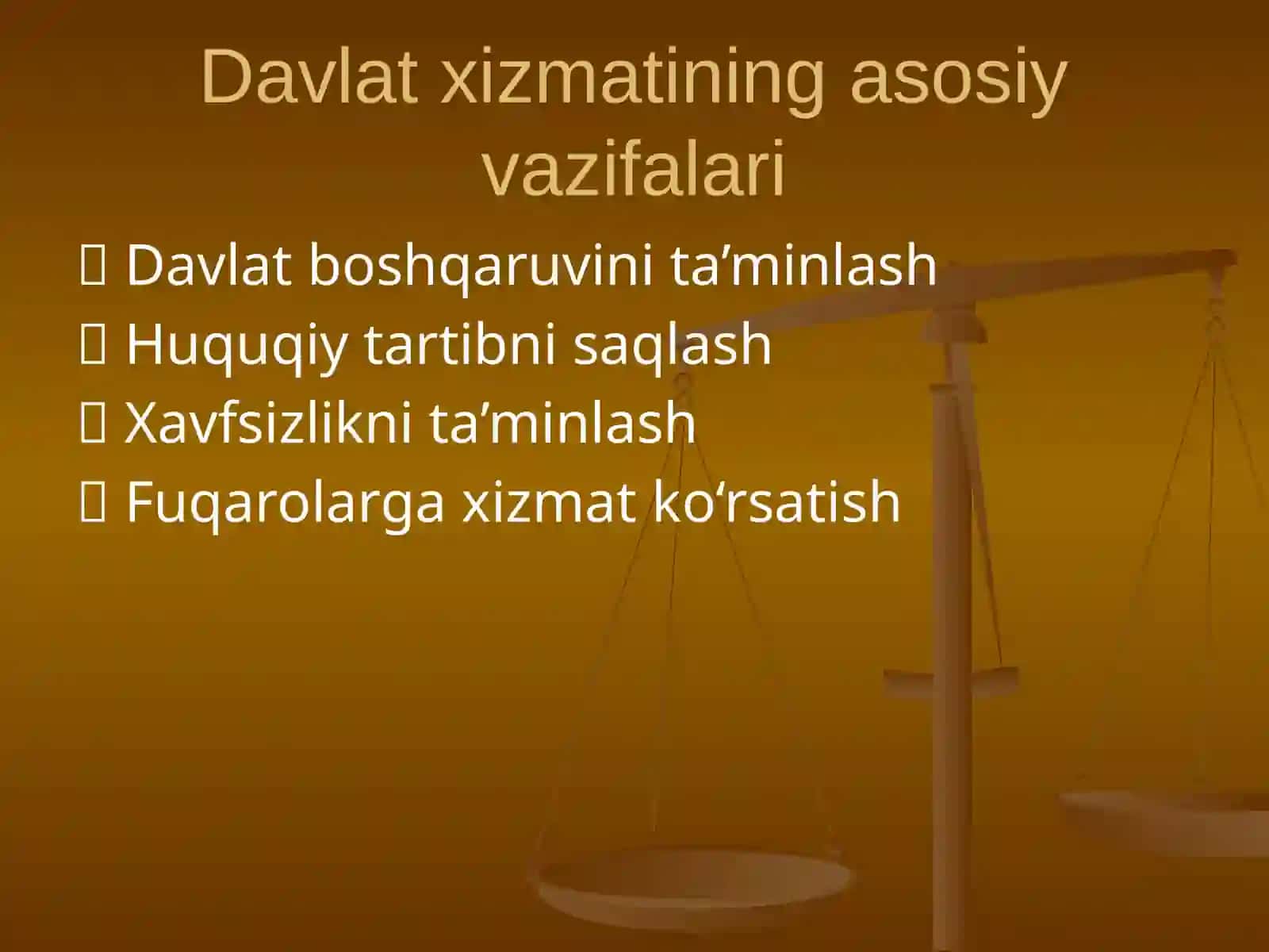 Davlat xizmati va uning turlari 4