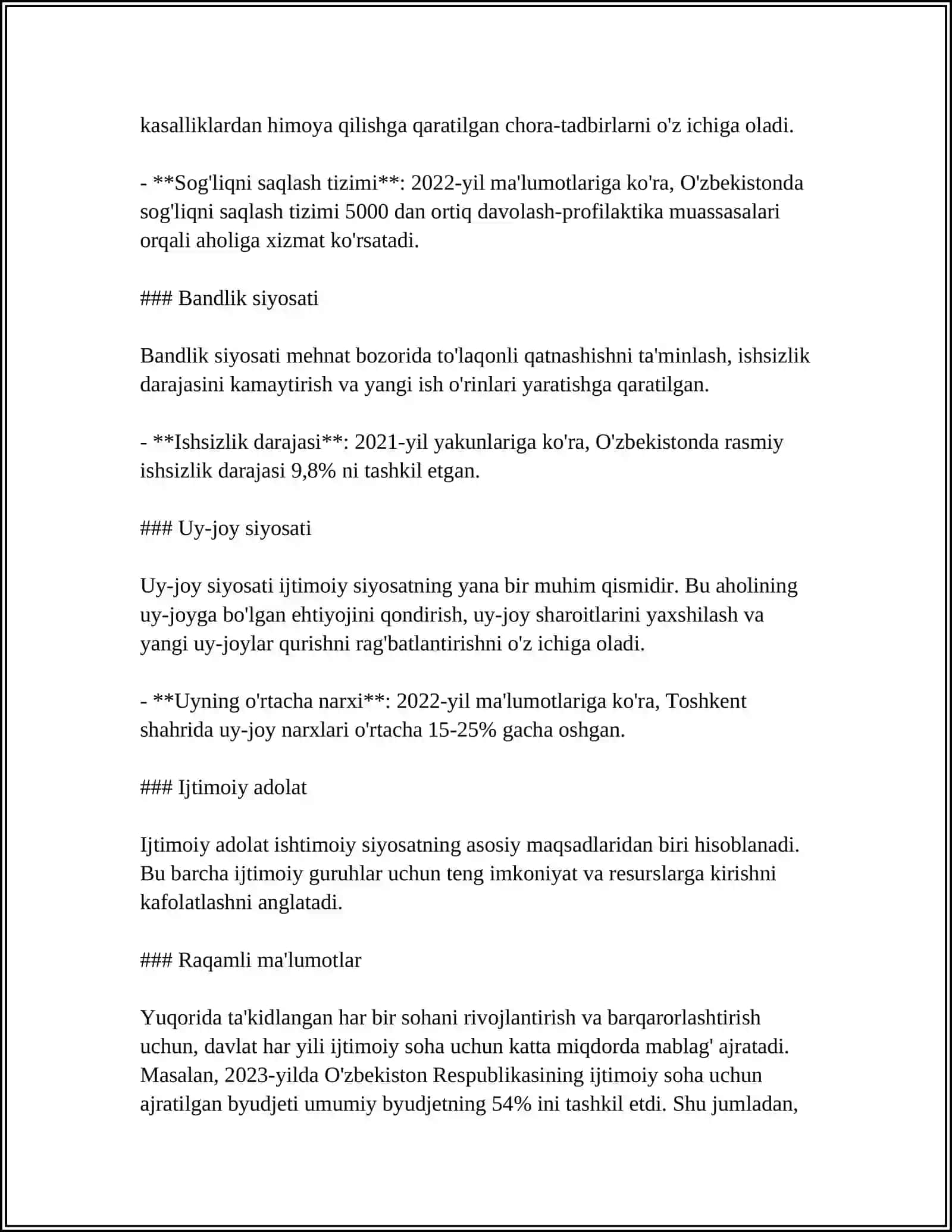 DAVLATNING IJTIMOIY SIYOSATI 4