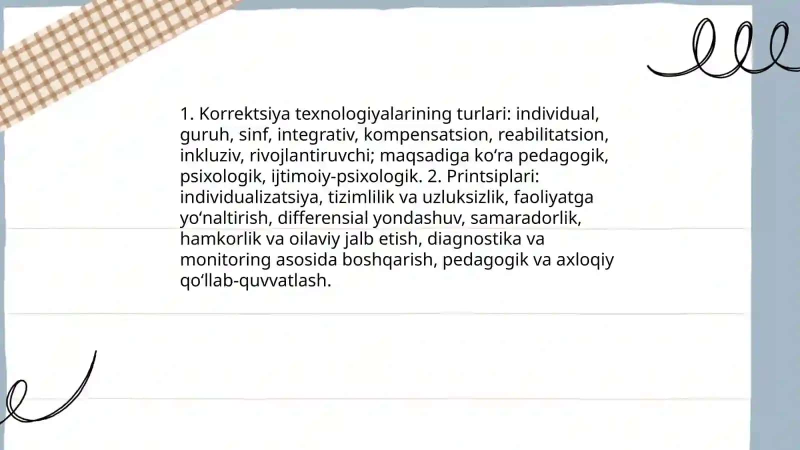 Pedagogik korrektsiya texnologiyalari va ularni samarali tashkil etishning shart-sharoitlari. Oʻquvchilarni kasbga yoʻnaltirishda pedagogik diagnostika 4