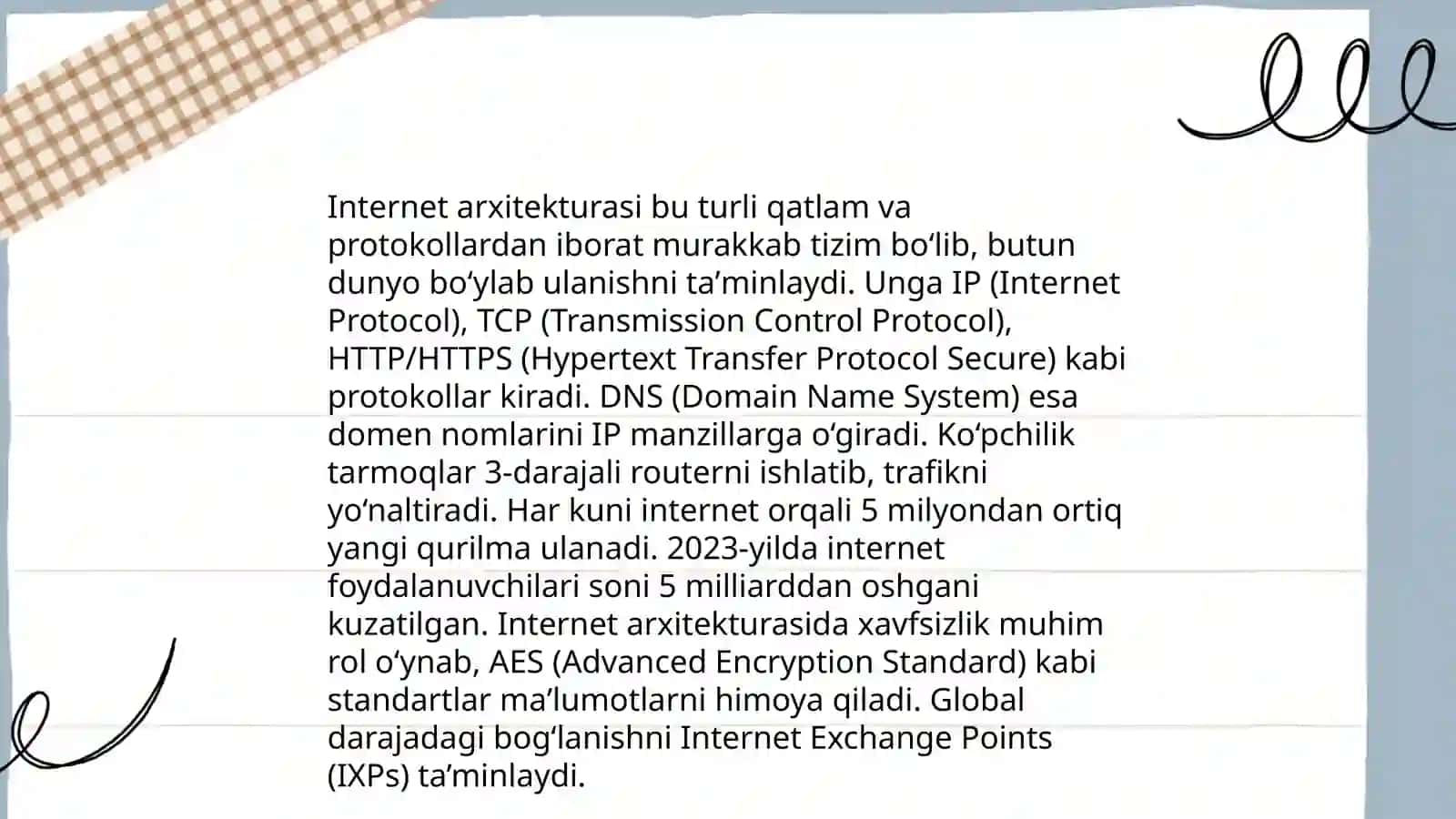 Tarmoq texnologiyalari asoslari 4