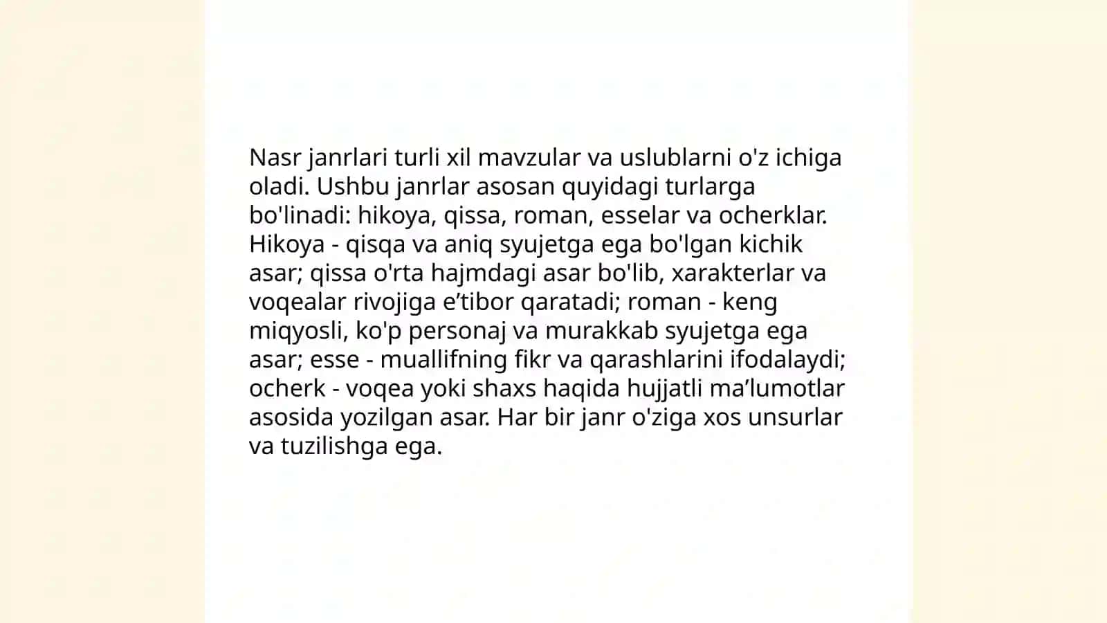 Adabiy turlar va janrlar 4