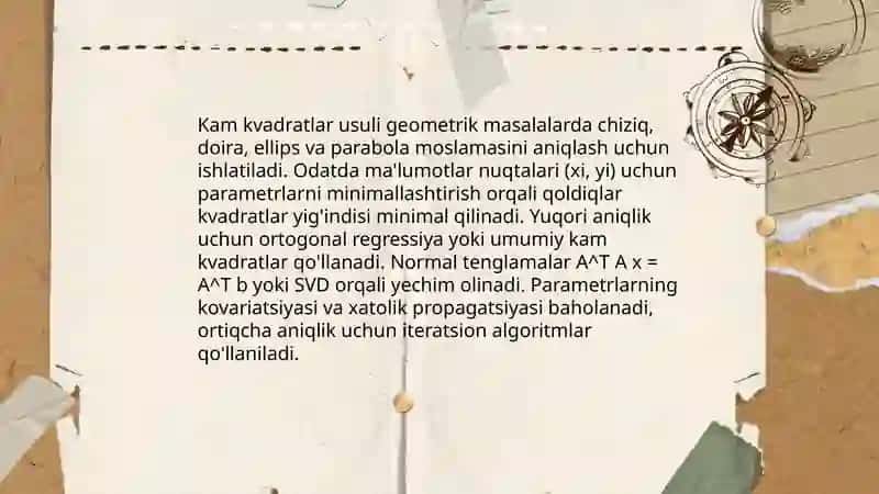 To’g’rilash metodiga doir geometrik masalalar 4