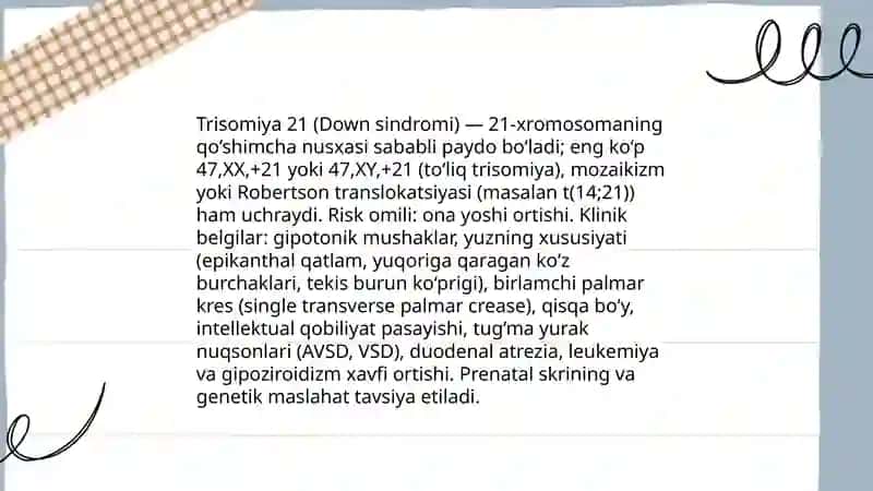 Tibbiy genetik maslahat 4