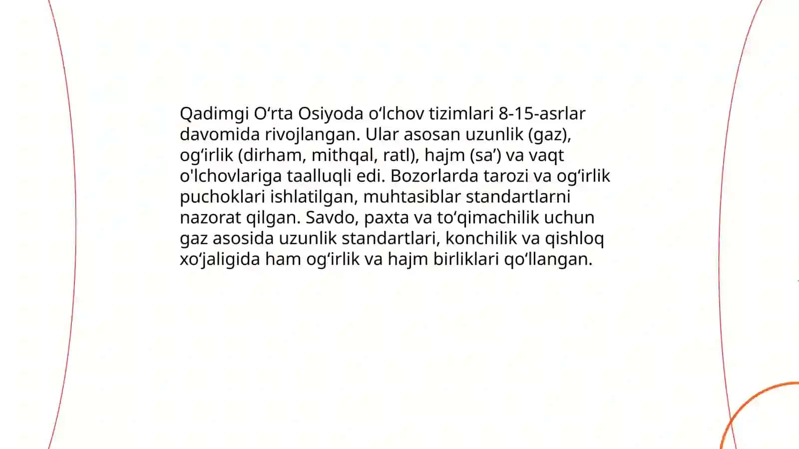 Metrologiya fanining tarixiy rivojlanishi 4