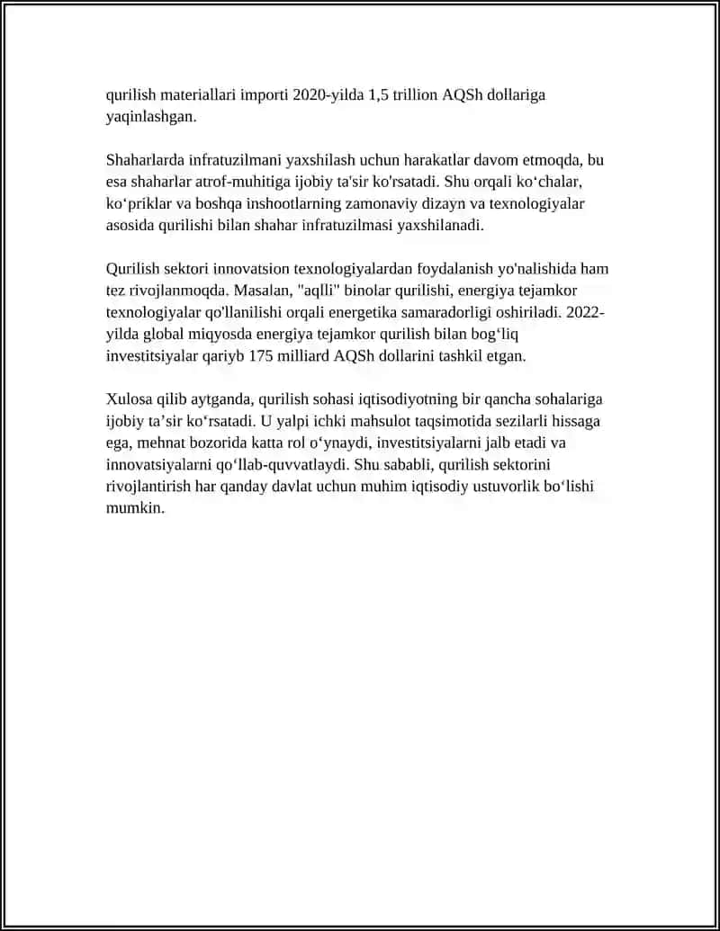 Qurilish Milliy Iqtisodiyoti 4