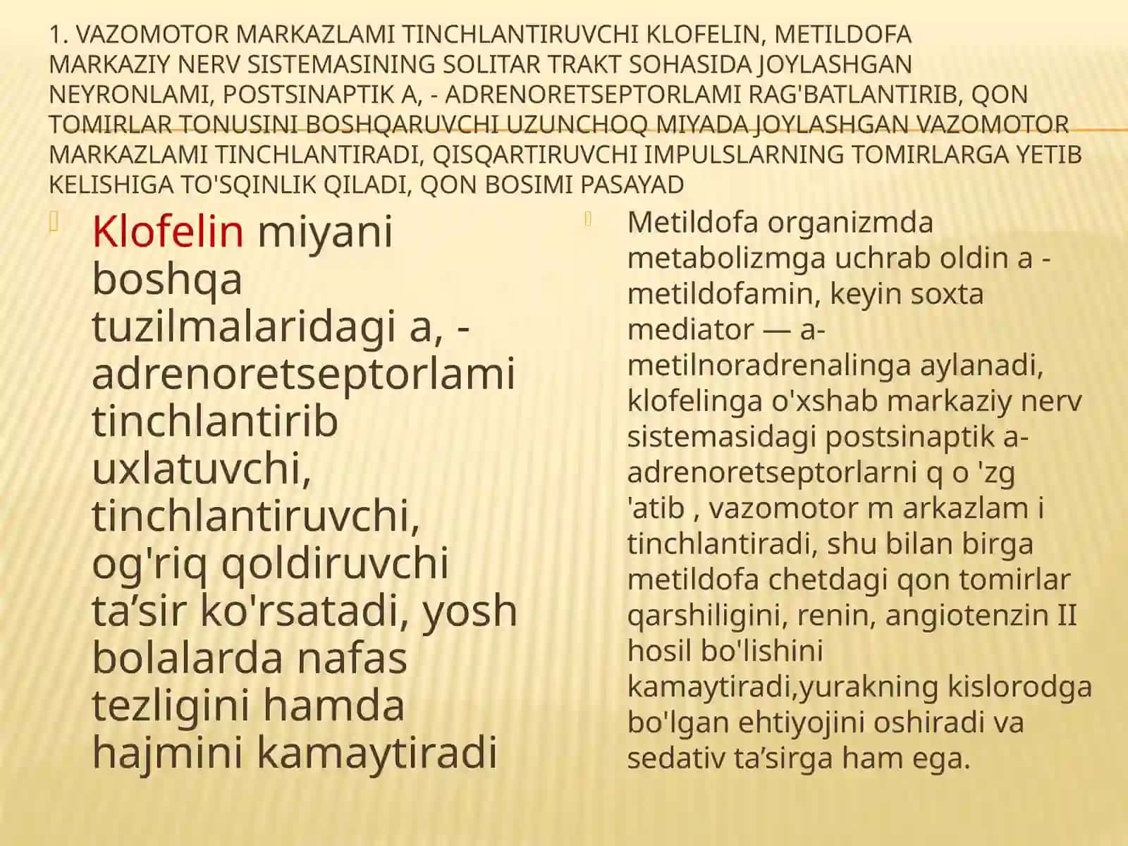 Gipertoniya Gipotoniyaga qarshi moddalar 4