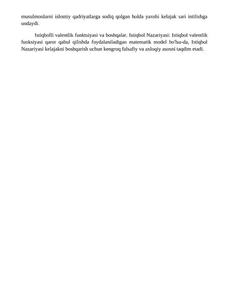 Istiqbol Nazariyasi 4