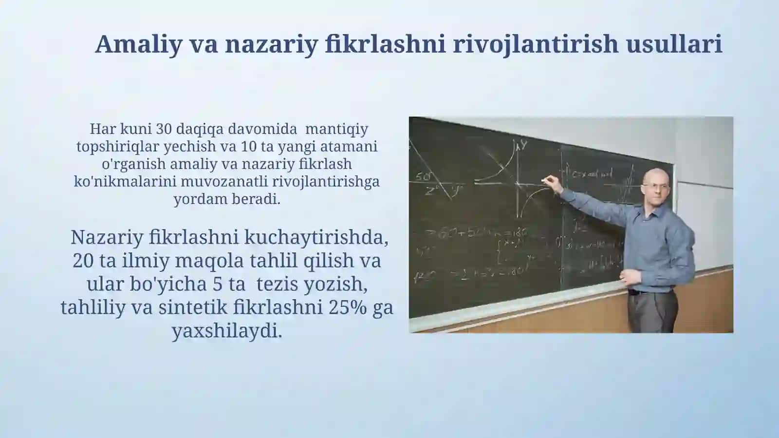 Amaliy va nazariy tafakkurni qiyoslash 4