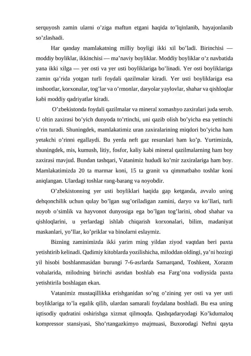 O’zbekiston vatanim mening 4
