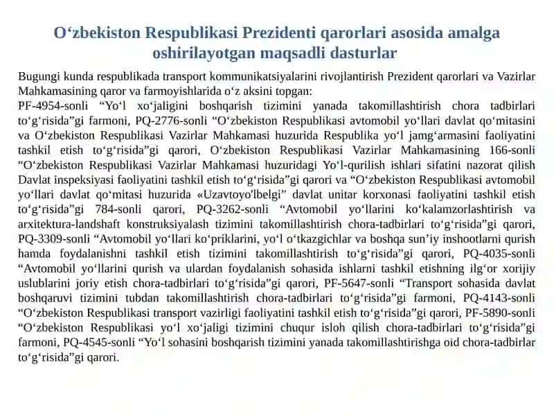 Avtomobilyo' llarini qurish 4