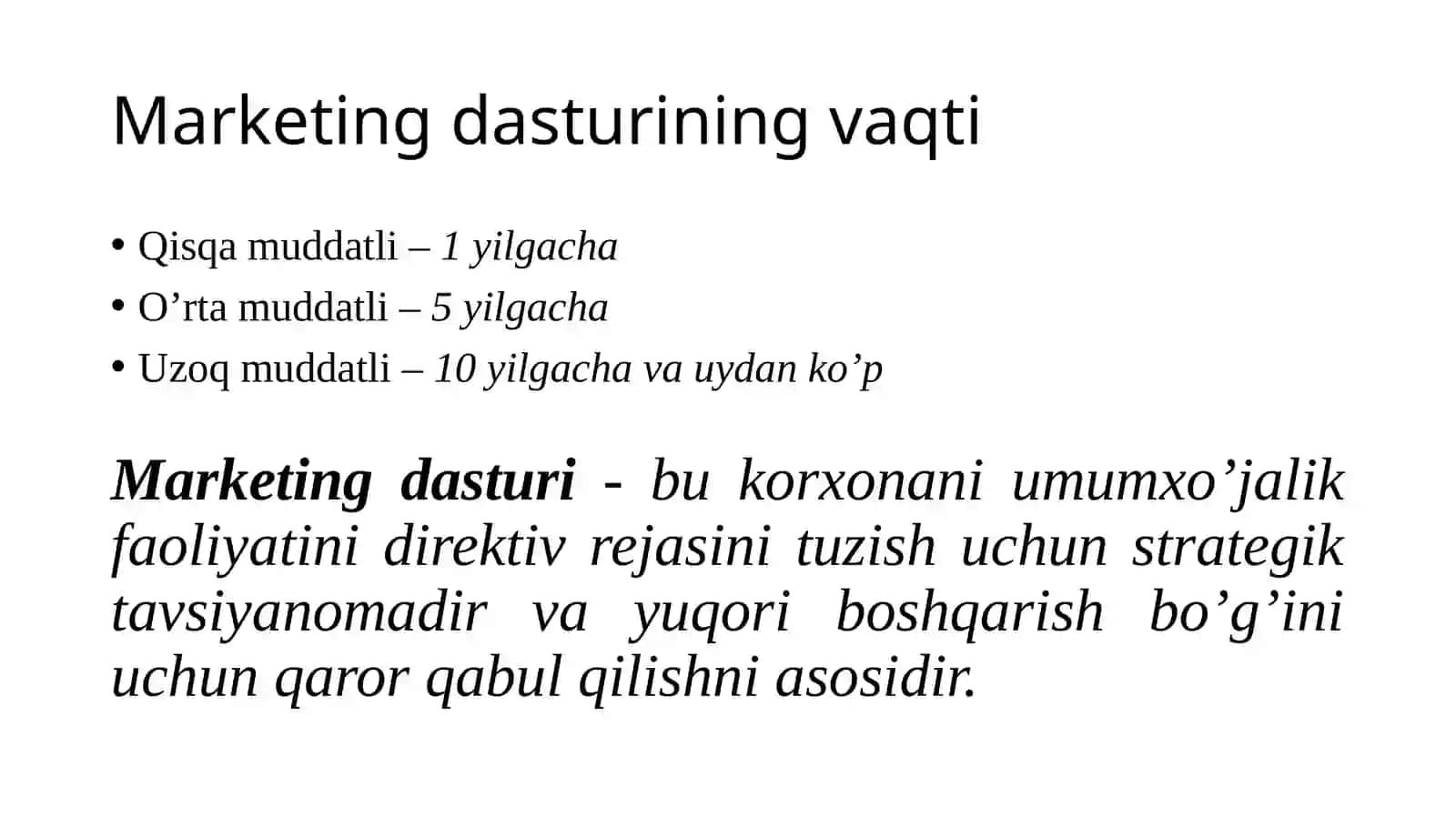 Marketing dasturlari haqida tushuncha 4