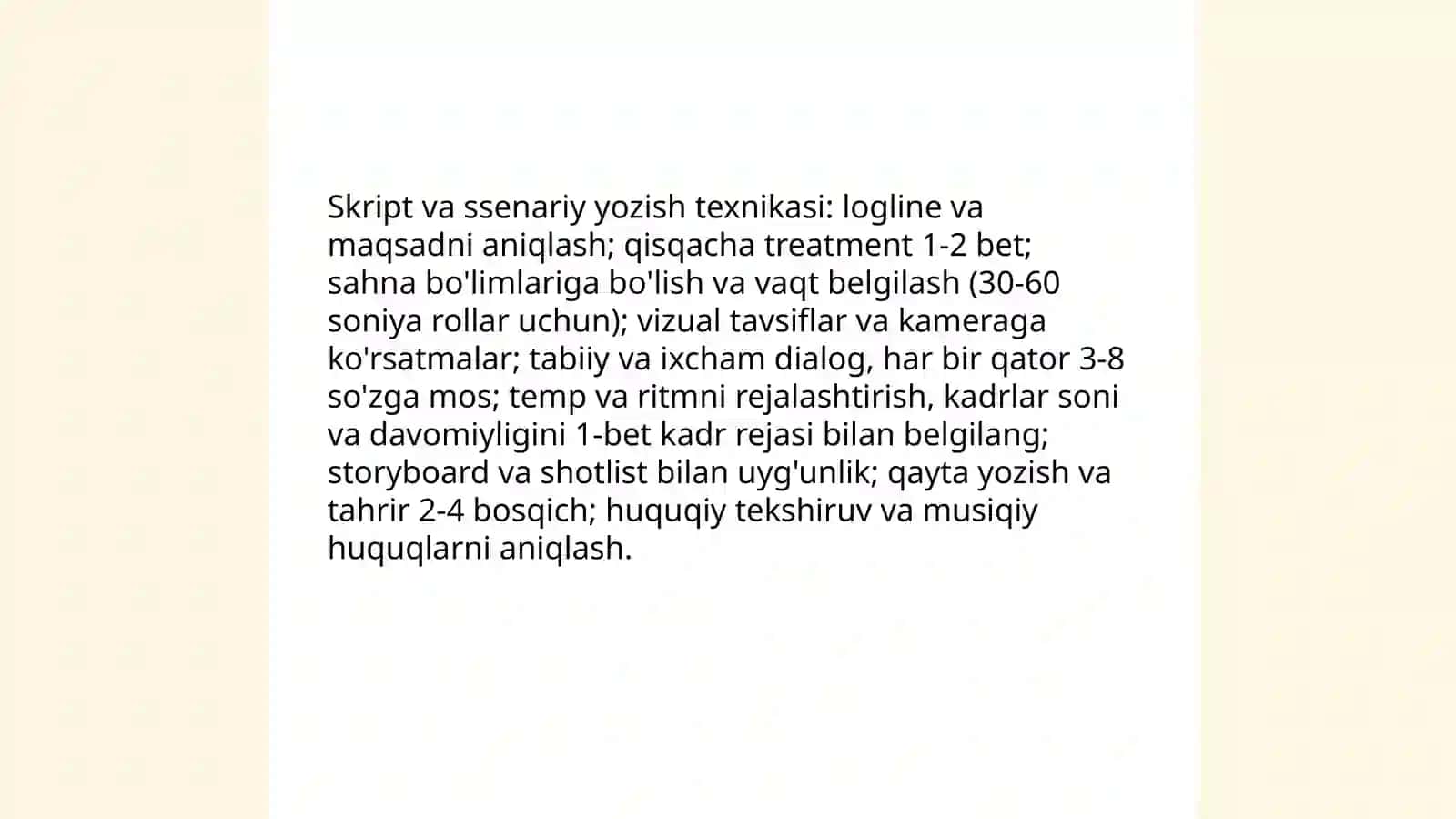 Televizion roliklarni tasvirga tushirish 4