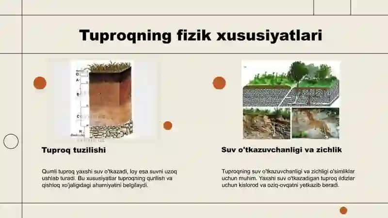 Tuproq va uning tabiiy xususiyatlari 4
