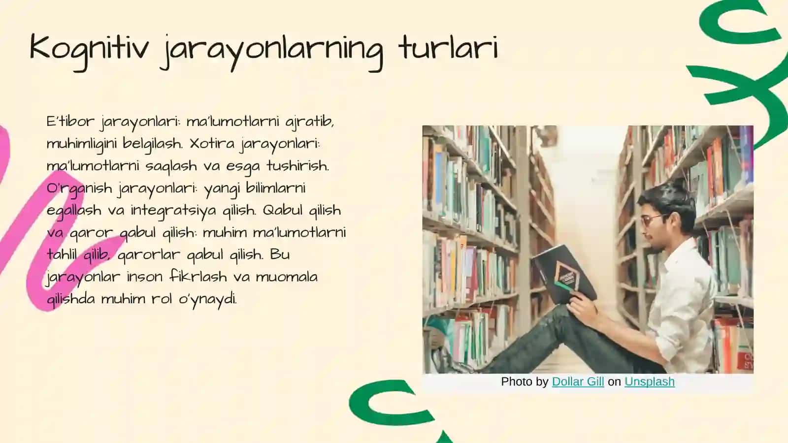 Kognitiv jarayonlar buzilishlari 4
