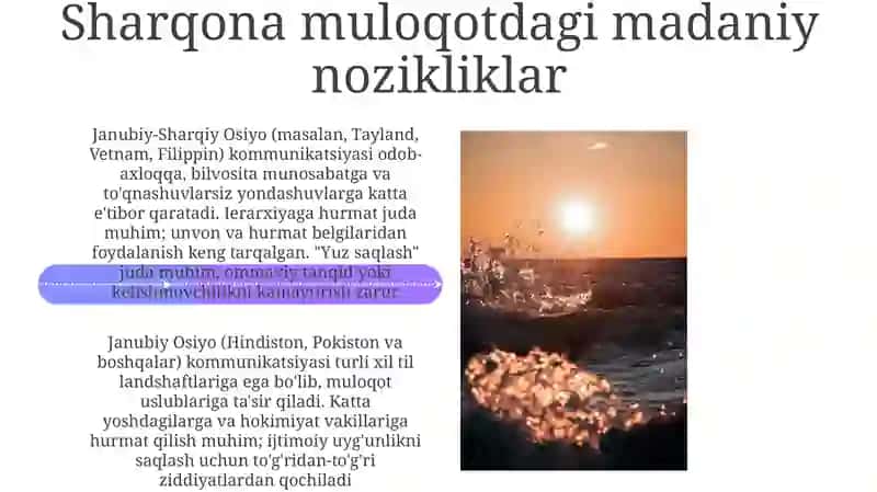 Madaniy Nuanslar va Muloqot Uslublari 4