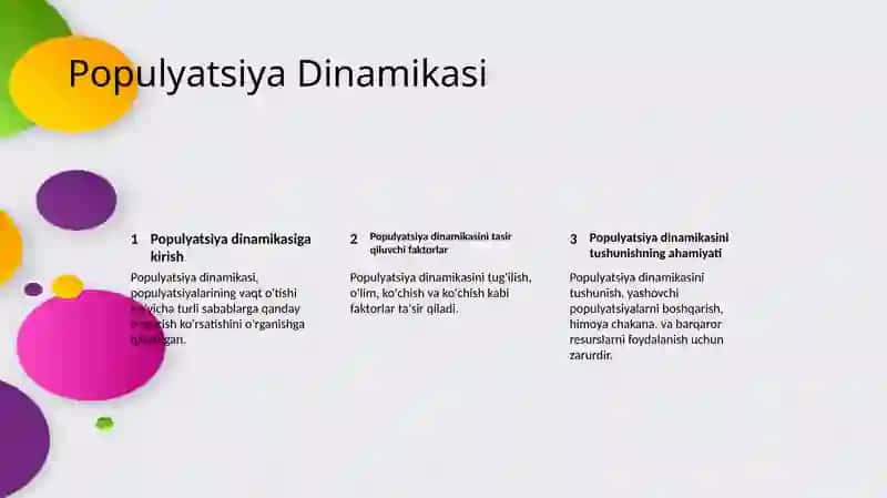 Populyatsiyalar Ekologiyasi 4
