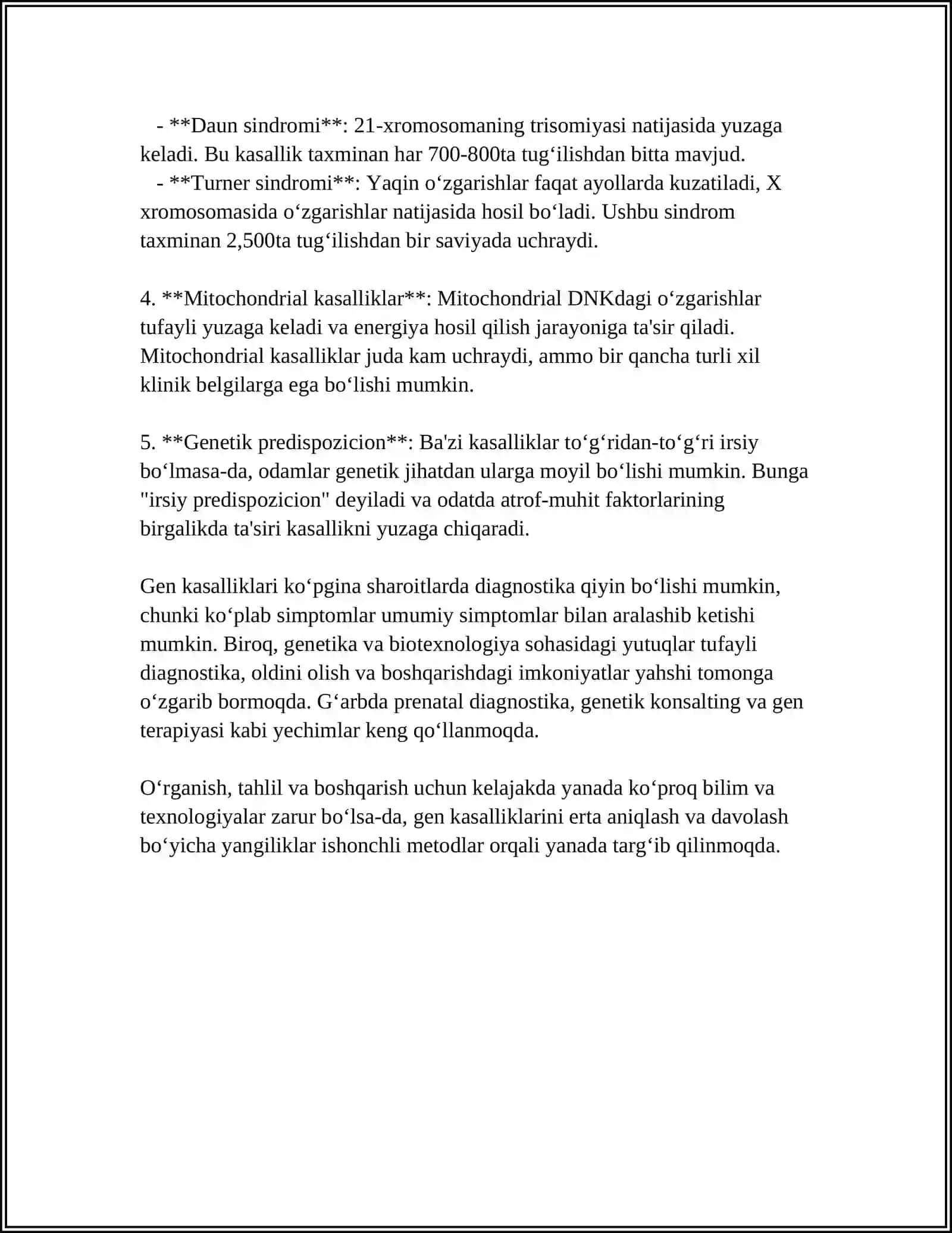 GEN KASALLIKLARI 4