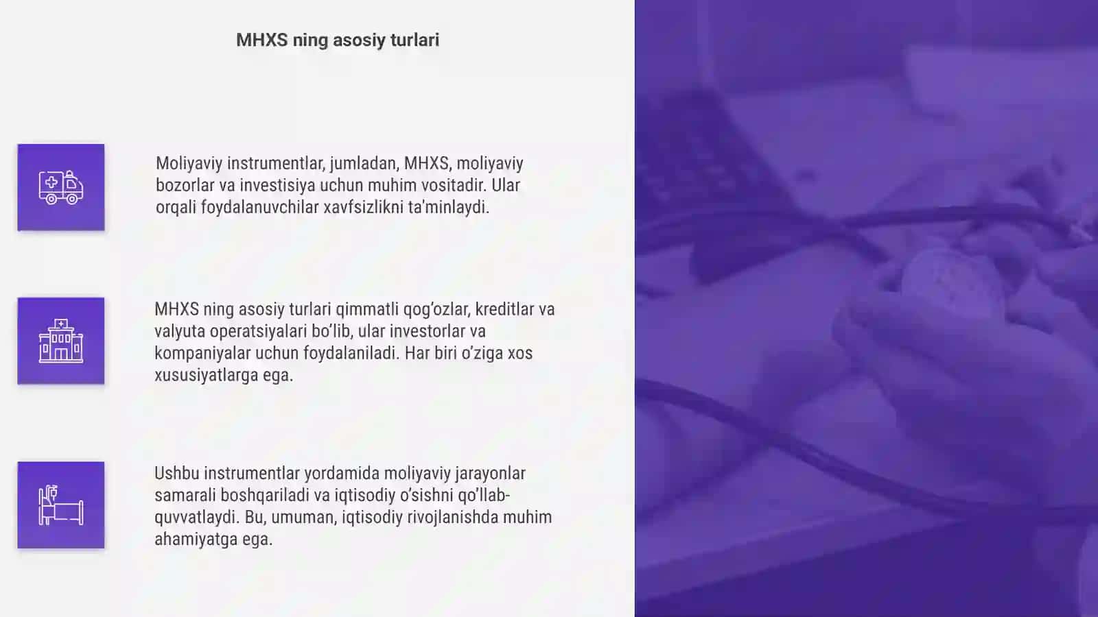Moliyaviy instrumentlar: Ma’lumotlarni yoritib berish (MHXS) 4