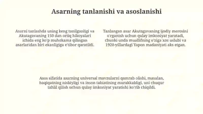 Akutagava Ryunoske asari tahlili 4