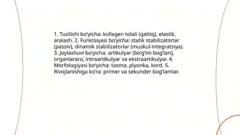 Desmurgiya. Bog’lam turlari 4