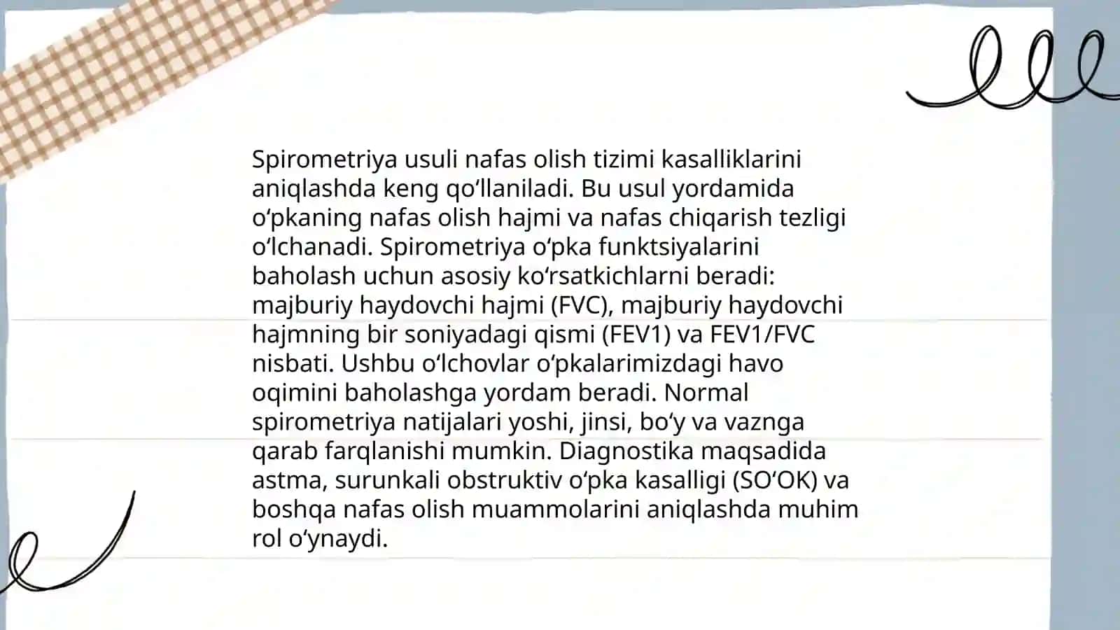 Nafas olish a'zolari kasalliklarini zamonaviy labarator-instrumental tekshiruv uslublari 4
