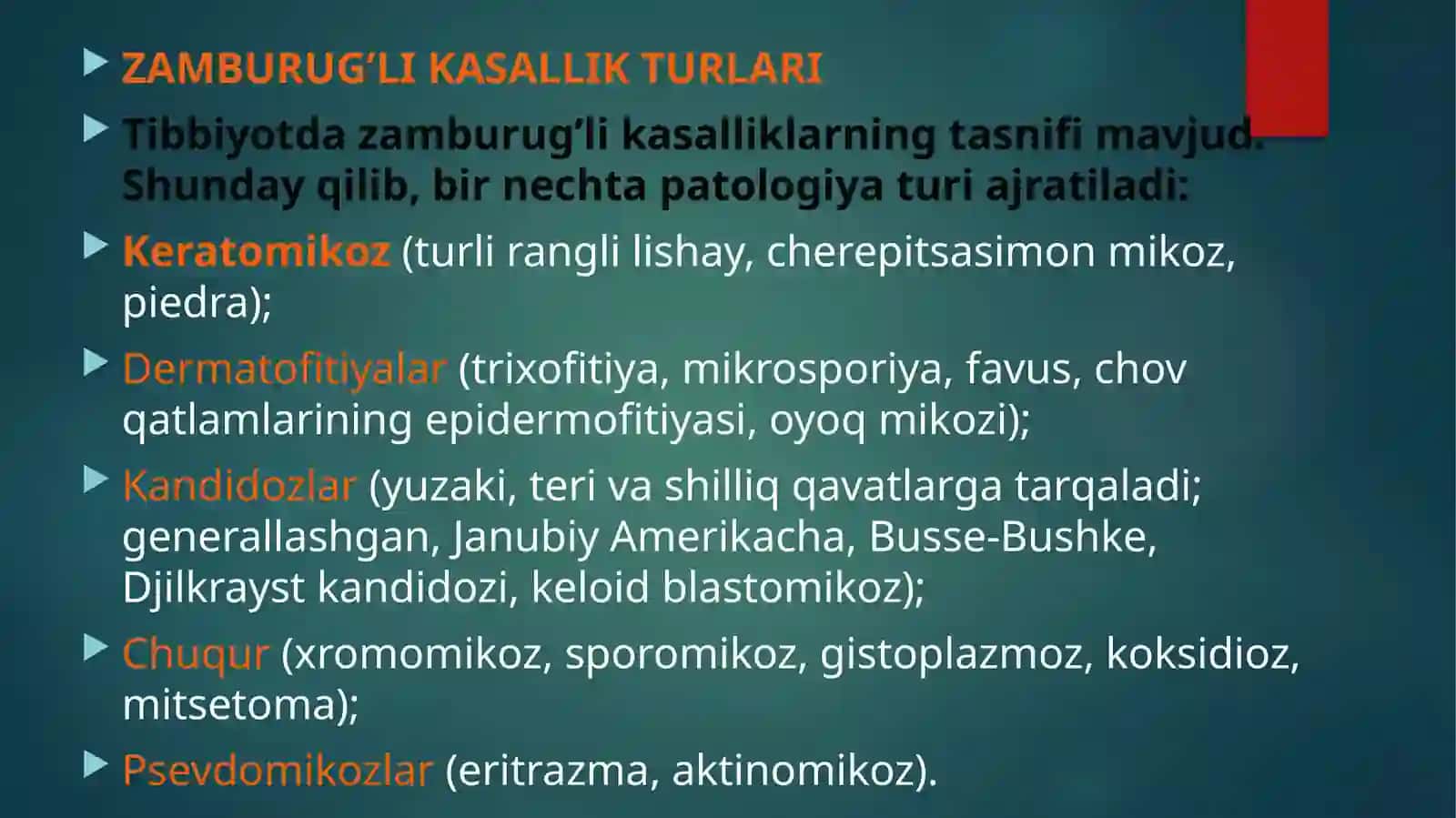Zamburug’lik assaliklarning qo’zg’atuvchilari, Patogenezi, labaratoriya tashxisi 4