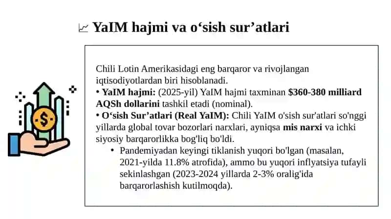 Chili Respublikasining iqtisodiy statistikasi 4