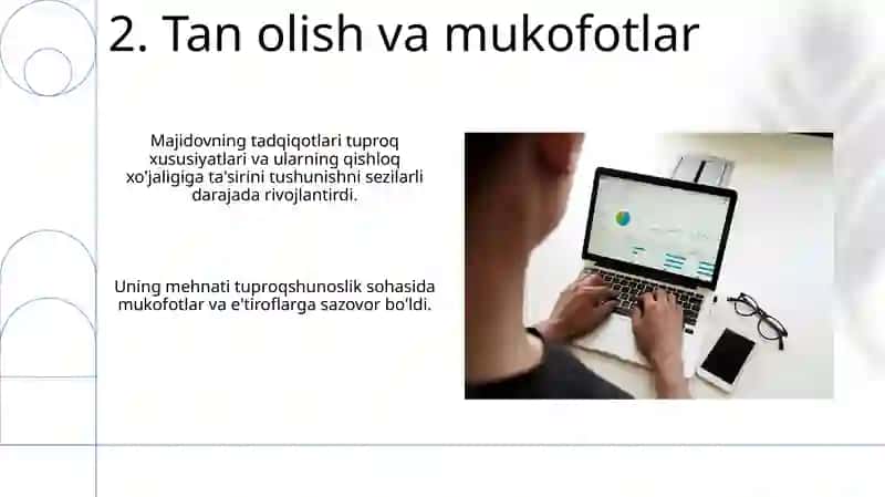 Umarovich Majidov: Tuproq Tahliliga Bag'ishlangan Hayot 4