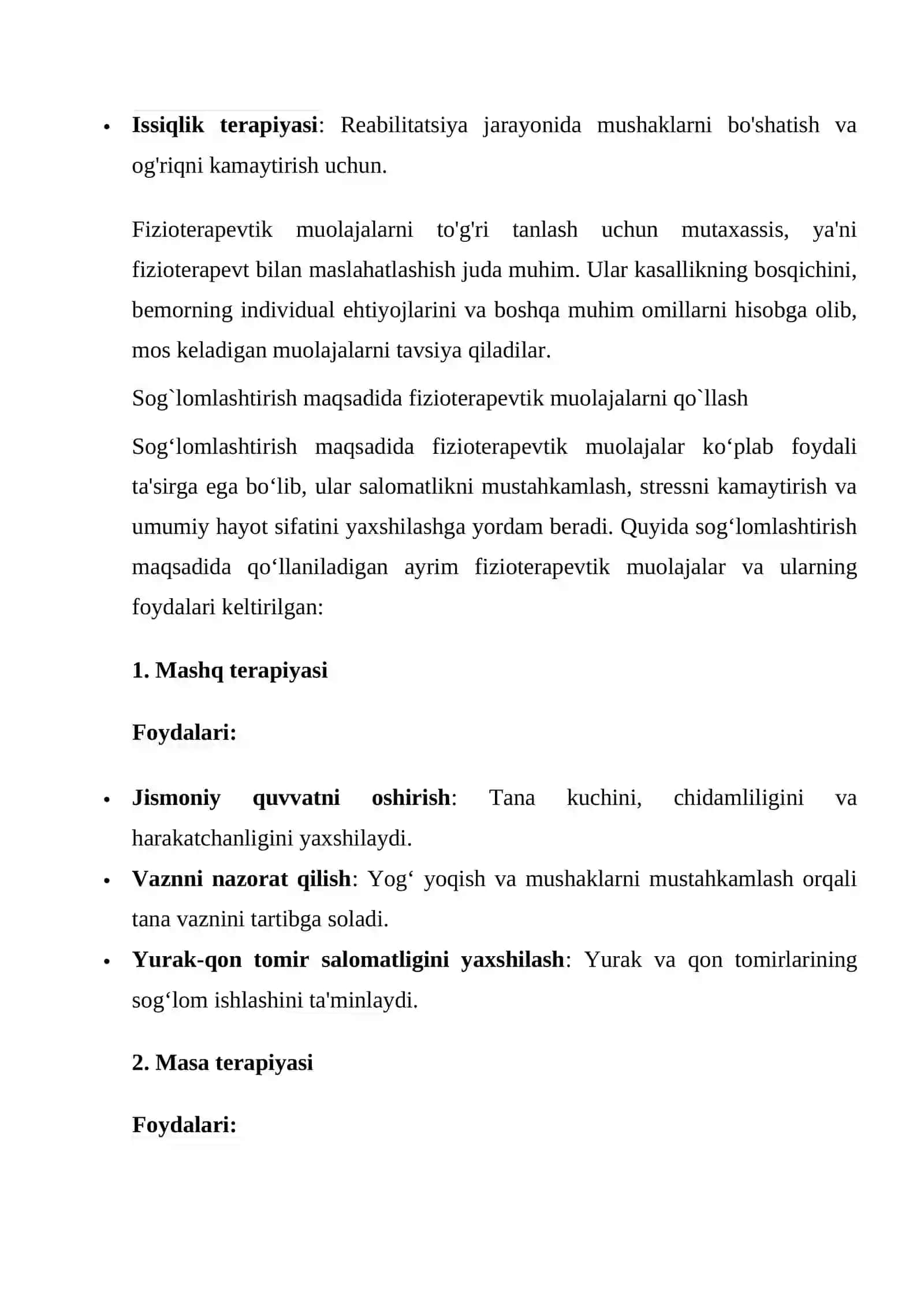 Fizioterapevtik muolajalar 4