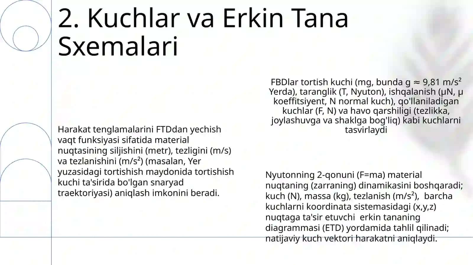 Moddiy nuqtaning dinamikasi 4