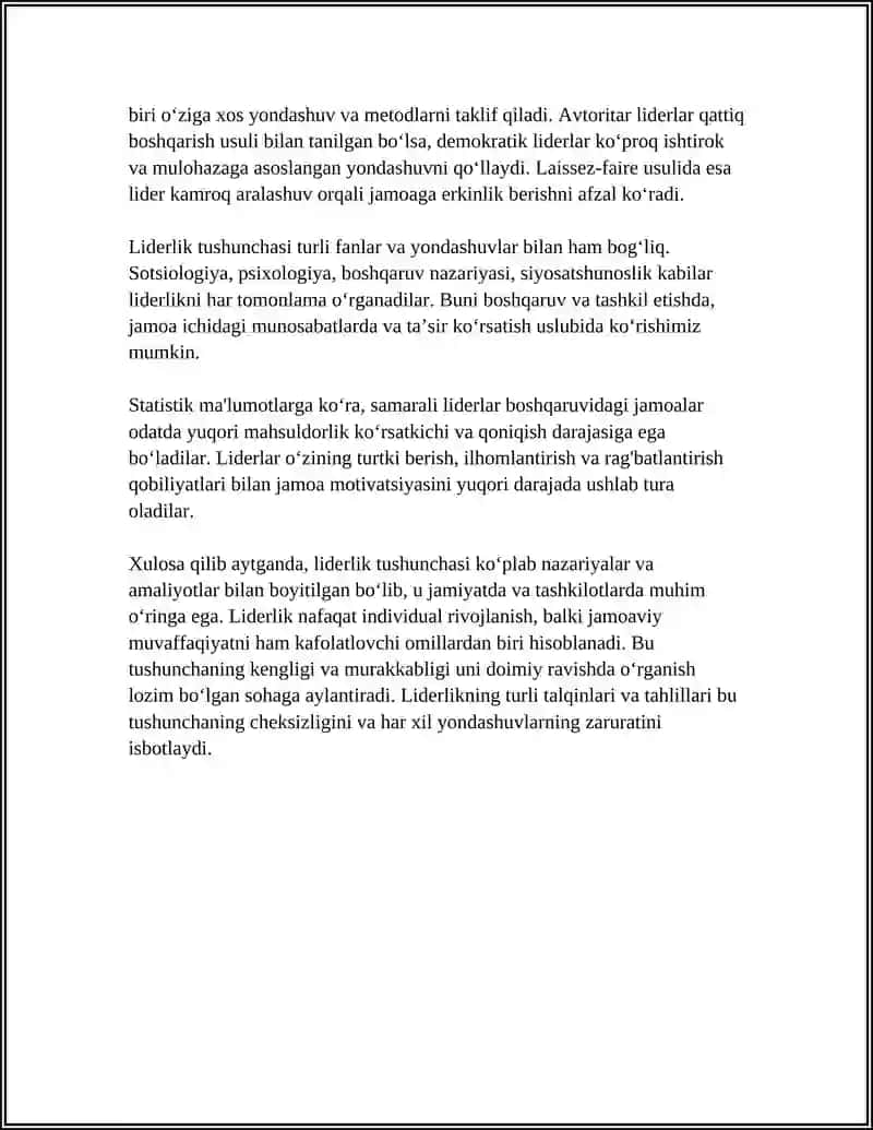LIDERLIK TUSHUNCHASI 4