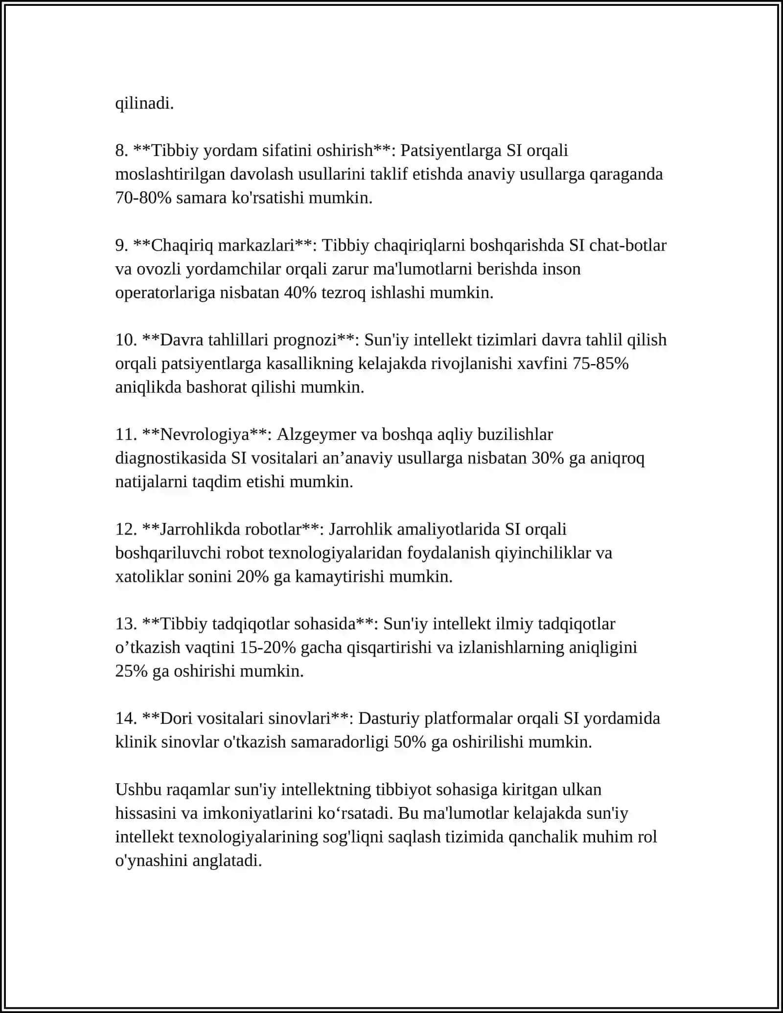 ZAMONAVIY TIBBIYOT TEXNOLOGIYALARI 4